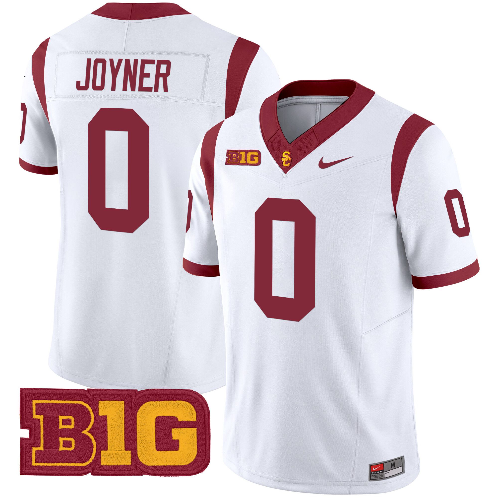 Men USC Trojans #0 Joyner White Nike 2024 Vapor Limited NCAA Jersey